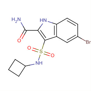 1H-Indole-2-carboxamide, 5-bromo-3-[(cyclobutylamino)sulfonyl]-