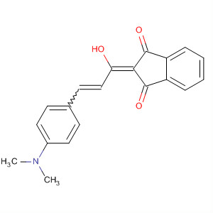 1H-Indene-1,3(2H)-dione,2-[3-[4-(dimethylamino)phenyl]-1-hydroxy-2-propenylidene]- molecular structure