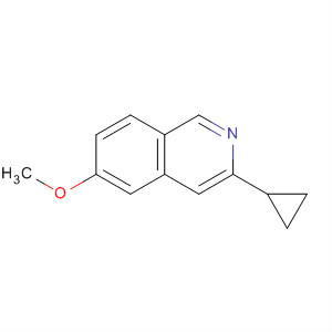 Isoquinoline, 3-cyclopropyl-6-methoxy- molecular structure