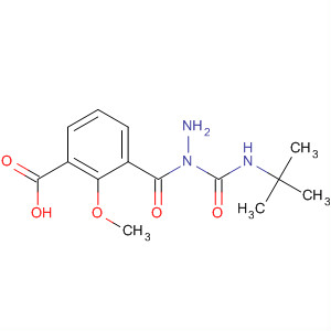 Benzoic acid, 2-methoxy-,2-[[(1,1-dimethylethyl)amino]carbonyl]hydrazide molecular structure