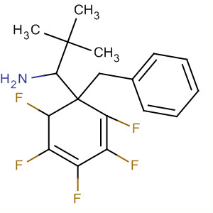 Benzenemethanamine,a-(1,1-dimethylethyl)-2,3,4,5,6-pentafluoro-N-(phenylmethyl)- molecular structure