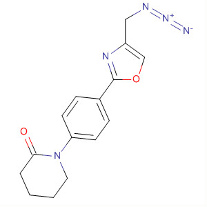 2-Piperidinone, 1-[4-[4-(azidomethyl)-2-oxazolyl]phenyl]- molecular structure