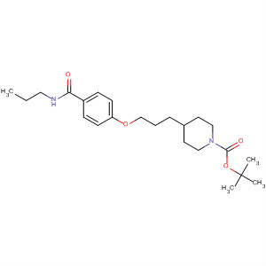 1-Piperidinecarboxylic acid,4-[3-[4-[(propylamino)carbonyl]phenoxy]propyl]-, 1,1-dimethylethyl ester