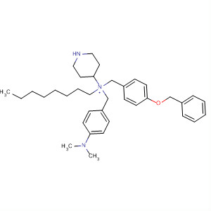 4-Piperidinamine,1-[[4-(dimethylamino)phenyl]methyl]-N-octyl-N-[[4-(phenylmethoxy)phenyl]methyl]- molecular structure