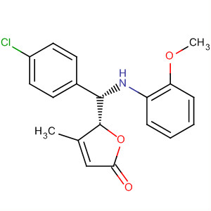 2(5H)-Furanone,5-[(S)-(4-chlorophenyl)[(2-methoxyphenyl)amino]methyl]-4-methyl-, (5R)- molecular structure