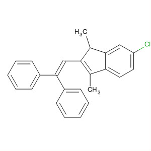 1H-Indene, 6-chloro-2-(2,2-diphenylethenyl)-1,3-dimethyl- molecular structure