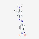 N,N,2-trimethyl-4-[(E)-(4-nitrophenyl)diazenyl]aniline molecular structure