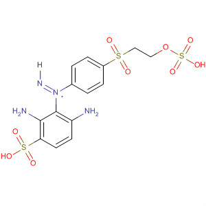 Benzenesulfonic acid,2,4-diamino-3-[2-[4-[[2-(sulfooxy)ethyl]sulfonyl]phenyl]diazenyl]- molecular structure