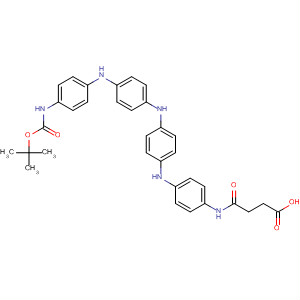 Butanoic acid,4-[[4-[[4-[[4-[[4-[[(1,1-dimethylethoxy)carbonyl]amino]phenyl]amino]phenyl]amino]phenyl]amino]phenyl]amino]-4-oxo- molecular structure