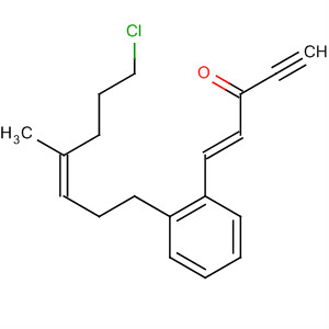 1-Penten-4-yn-3-one,1-[2-[(3Z)-7-chloro-4-methyl-3-hepten-1-yl]phenyl]-, (1E)- molecular structure