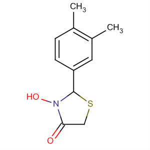 4-Thiazolidinone, 2-(3,4-dimethylphenyl)-3-hydroxy- molecular structure