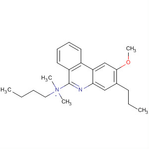6-Phenanthridinamine, 1-butyl-2-methoxy-N,N-dimethyl-3-propyl- molecular structure
