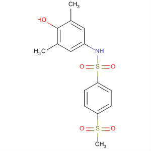 Benzenesulfonamide,N-(4-hydroxy-3,5-dimethylphenyl)-4-(methylsulfonyl)- molecular structure
