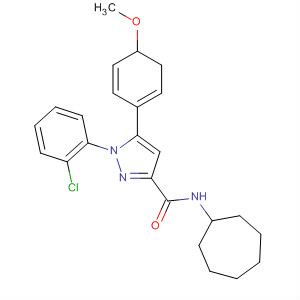 1H-Pyrazole-3-carboxamide,1-(2-chlorophenyl)-N-cycloheptyl-4,5-dihydro-5-(4-methoxyphenyl)-