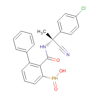 Phosphinic amide,N-[(1R)-1-(4-chlorophenyl)-1-cyanoethyl]-P,P-diphenyl- molecular structure