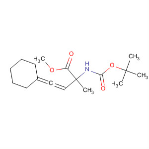 3-Butenoic acid,4-cyclohexylidene-2-[[(1,1-dimethylethoxy)carbonyl]amino]-2-methyl-,methyl ester molecular structure