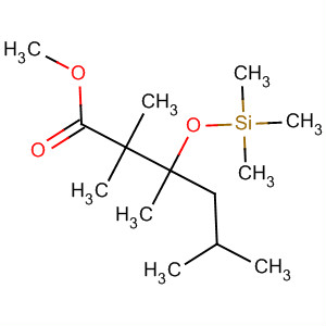 Hexanoic acid, 2,2,3,5-tetramethyl-3-[(trimethylsilyl)oxy]-, methyl ester