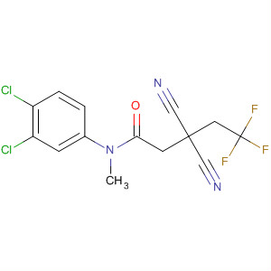 Pentanamide,3,3-dicyano-N-(3,4-dichlorophenyl)-5,5,5-trifluoro-N-methyl- molecular structure