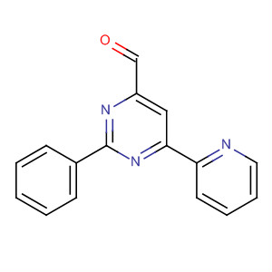 4-Pyrimidinecarboxaldehyde, 2-phenyl-6-(2-pyridinyl)- molecular structure