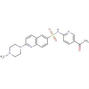 6-Quinolinesulfonamide,N-(5-acetyl-2-pyridinyl)-2-(4-methyl-1-piperazinyl)-