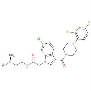 1H-Indole-1-acetamide,6-chloro-3-[[4-(2,4-difluorophenyl)-1-piperazinyl]carbonyl]-N-[2-(dimethylamino)ethyl]-