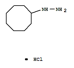 1-cyclooctylhydrazine hydrochloride molecular structure
