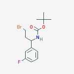 tert-butyl N-[3-bromo-1-(3-fluorophenyl)propyl]carbamate