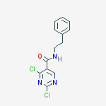 2,4-Dichloro-N-phenethylpyrimidine-5-carboxamide molecular structure