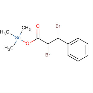 Stannane, (2,3-dibromo-1-oxo-3-phenylpropoxy)trimethyl- molecular structure