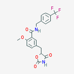 5-[(2,4-dioxo-1,3-oxazolidin-5-yl)methyl]-2-methoxy-n-[[4-(trifluoromethyl)phenyl]methyl]benzamide