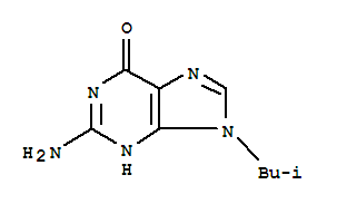 2-amino-9-(2-methylpropyl)-3H-purin-6-one molecular structure