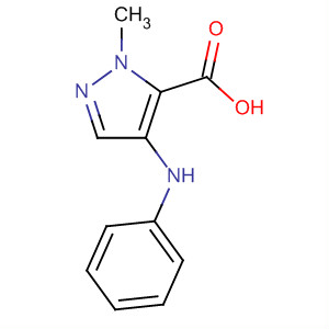 1H-Pyrazole-5-carboxylic acid, 1-methyl-4-(phenylamino)- molecular structure