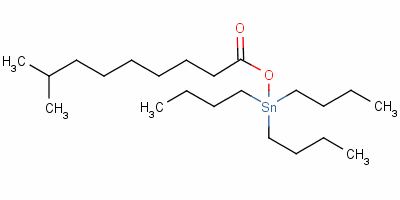 tributyl(tert-decanoyloxy)stannane molecular structure