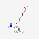 2-[2-(2-methoxyethoxy)ethoxy]benzene-1,4-diamine molecular structure