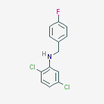 2,5-DICHLORO-N-(4-FLUOROBENZYL)ANILINE, 97% molecular structure