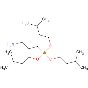 1-Propanamine, 3-[tris(3-methylbutoxy)silyl]- molecular structure