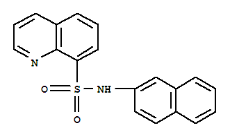 N-(naphthalen-2-yl)quinoline-8-sulfonamide molecular structure