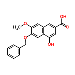 2-Naphthalenecarboxylic acid, 4-hydroxy-7-methoxy-6-(phenylmethoxy)-