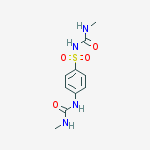 N-(methylcarbamoyl)-4-[(methylcarbamoyl)amino]benzenesulfonamide molecular structure