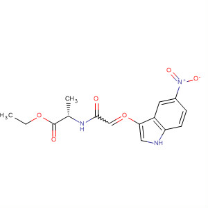 L-Alanine, N-[(5-nitro-1H-indol-3-yl)oxoacetyl]-, ethyl ester molecular structure