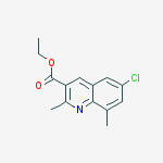 6-CHLORO-2,8-DIMETHYLQUINOLINE-3-CARBOXYLIC ACID ETHYL ESTER