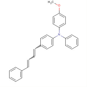 Benzenamine,4-methoxy-N-phenyl-N-[4-(4-phenyl-1,3-butadienyl)phenyl]- molecular structure