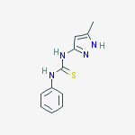 1-(5-methyl-1h-pyrazol-3-yl)-3-phenylthioure molecular structure