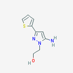2-(5-amino-3-thiophen-2-ylpyrazol-1-yl)ethanol