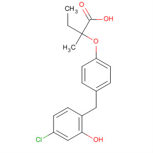 Butanoic acid,2-[4-[(4-chloro-2-hydroxyphenyl)methyl]phenoxy]-2-methyl-