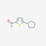 5-CYCLOPENTYLTHIOPHENE-2-CARBALDEHYDE molecular structure