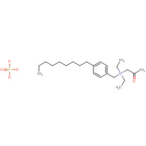 Benzenemethanaminium, N,N-diethyl-4-nonyl-N-(2-oxopropyl)-,phosphate (1:1) molecular structure