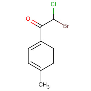 Ethanone, 2-bromo-2-chloro-1-(4-methylphenyl)- molecular structure