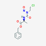 ALANINE,N-((2-CHLOROETHYL)NITROSOCARBAMOYL)-,BENZYL ESTER,L-