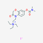 2-[7-(dimethylcarbamoyloxy)-3-oxo-1,4-benzoxazin-4-yl]ethyl-triethylazanium;iodide